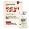 10mg total weight vial containing a 5mg/5mg blend of BPC-157 and TB-500 from Ignite Peptides for research use.